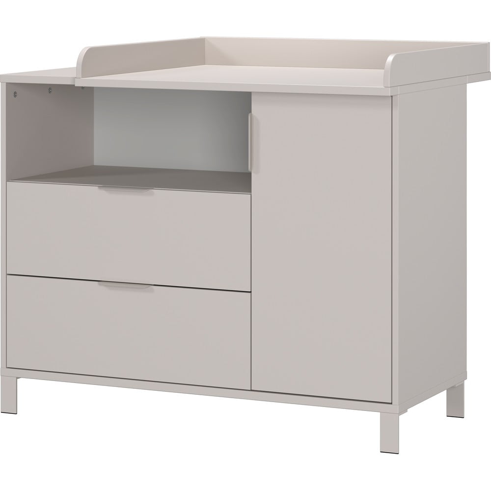 Kremowa komoda dziecięca z przewijakiem 115x102x77 cm Alkmaar – Germania