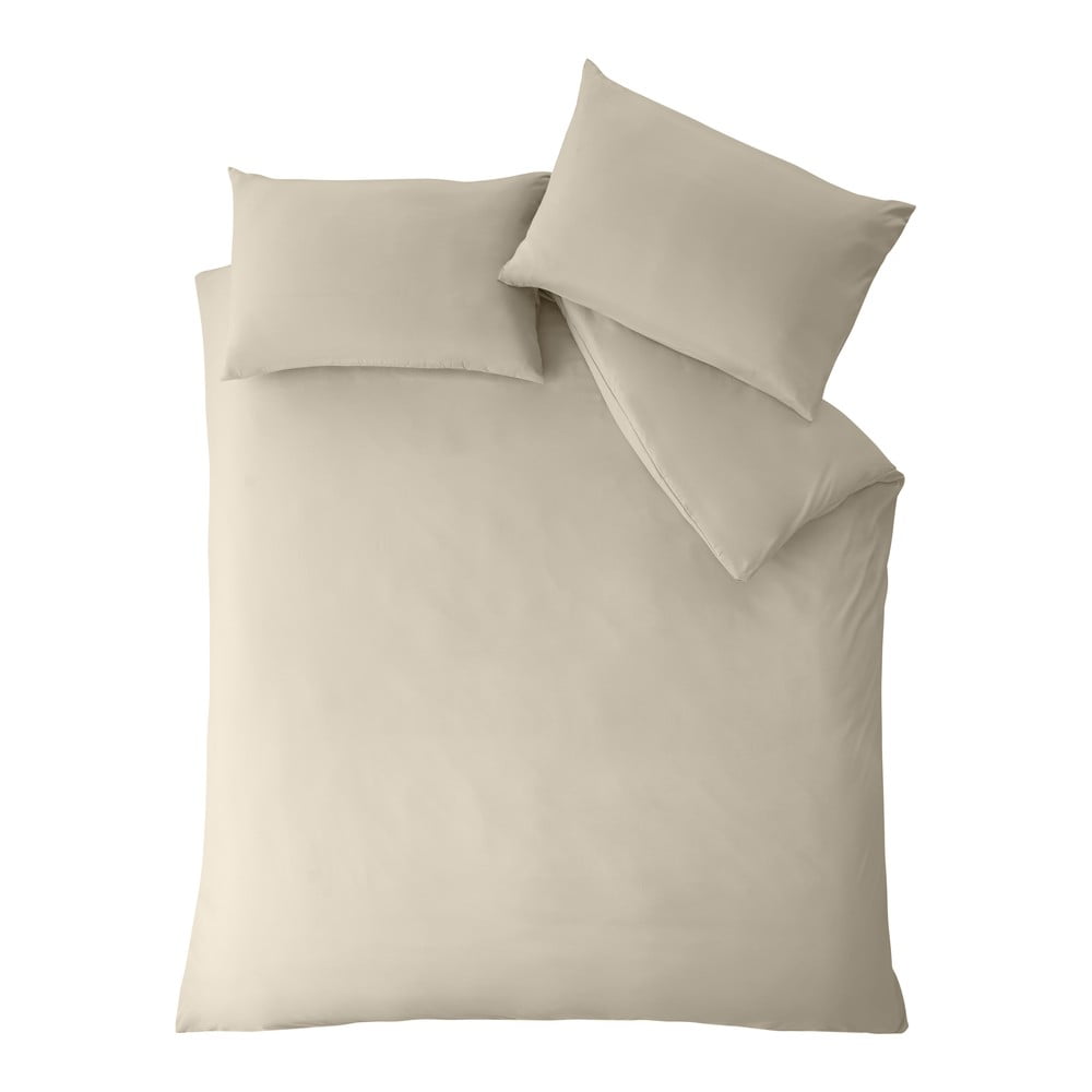 Beżowa pościel dwuosobowa 230x220 cm So Soft Non-Iron – Catherine Lansfield