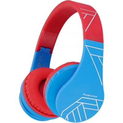 PowerLocus Bluetooth Headphones P1 Blue-Red