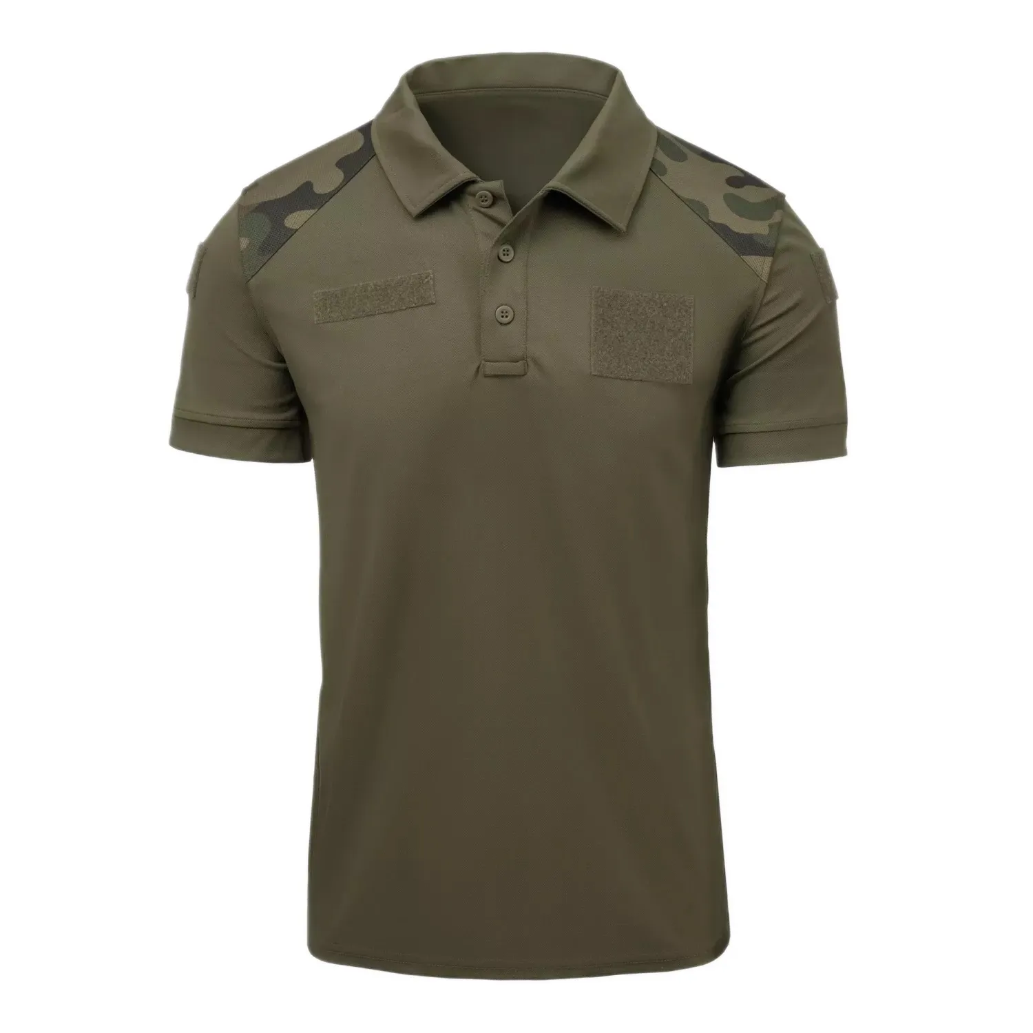 Koszulka Wojskowa Helikon-Tex Polo - TopCool Lite - Olive Green/PL Woodland