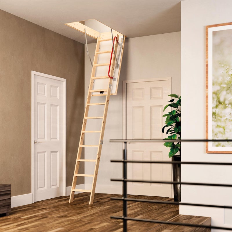 Schody strychowe drewniane Euroiso Pro 40 120x60 cm 284 cm DOLLE