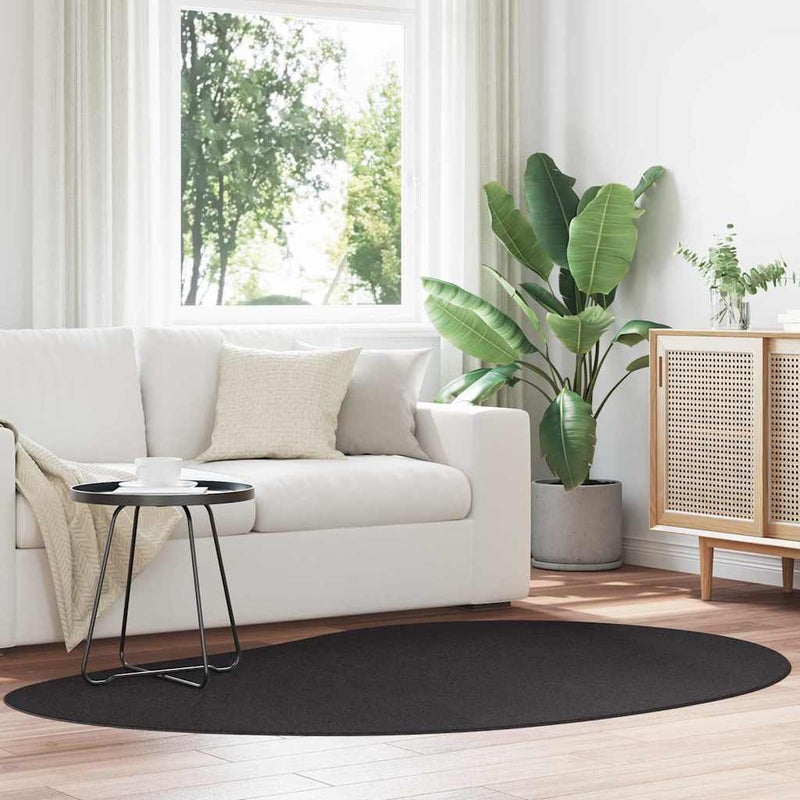 Dywan Czarny 140 x 200 cm Poliester vidaXL