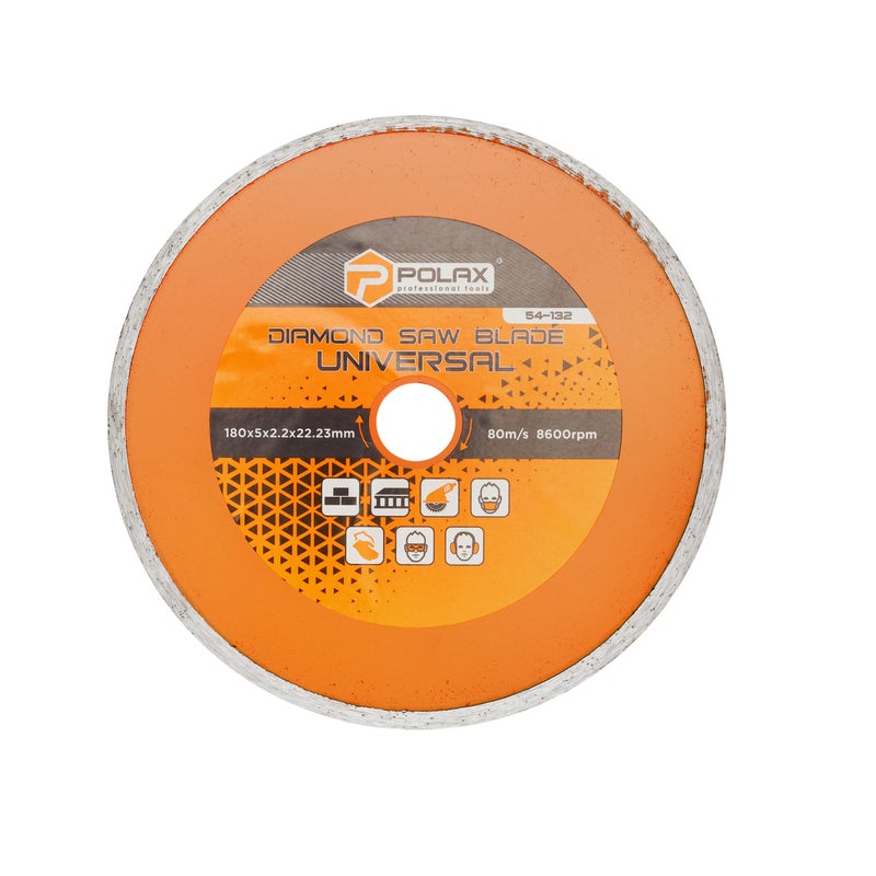 Polax Tarcza diamentowa do cięcia płytek Universal 180х5х2.2x22.23