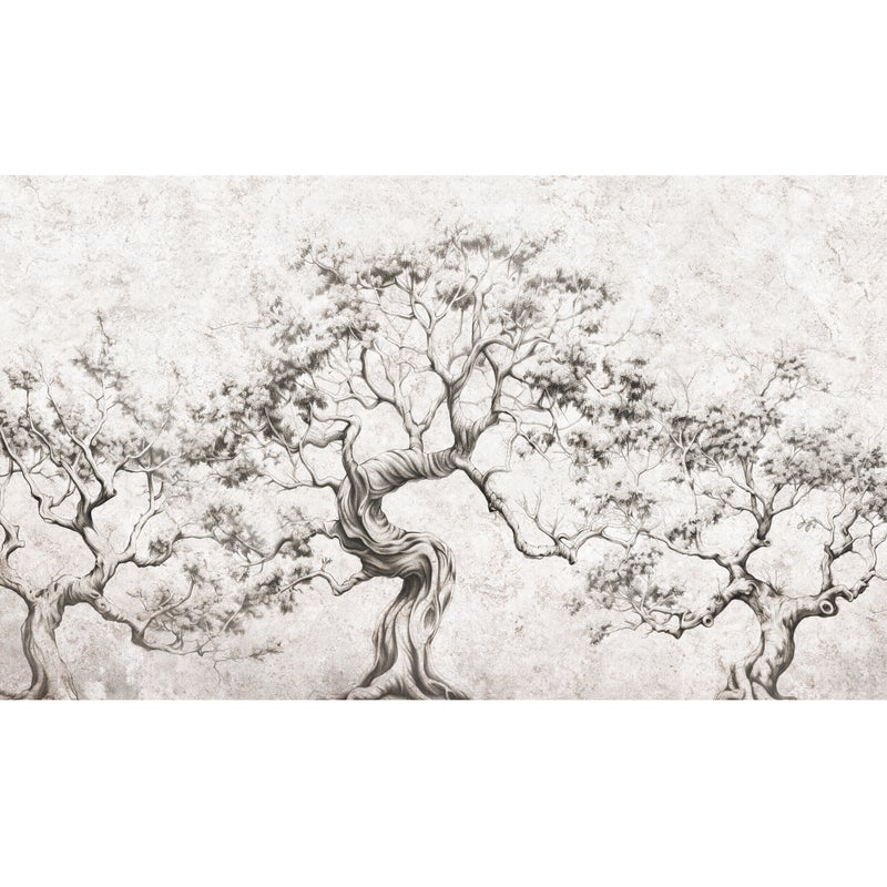 Mural Timber natura 500 x 280 cm delikatna struktura