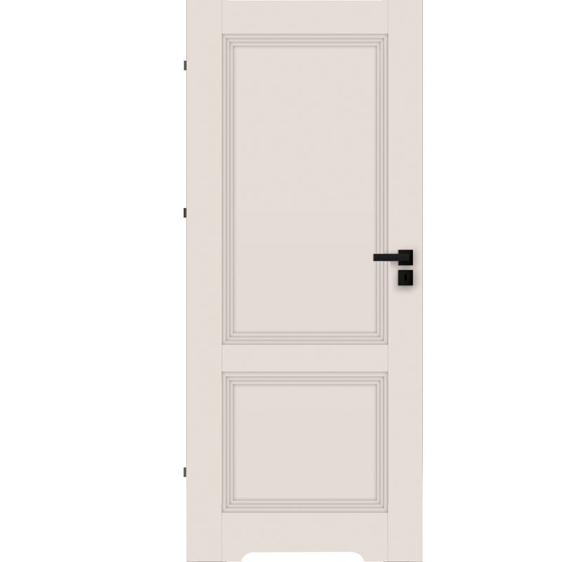 Drzwi wewnętrzne łazienkowe pełne 60 lewe Grazie kaszmir z podcięciem wentylacyjnym