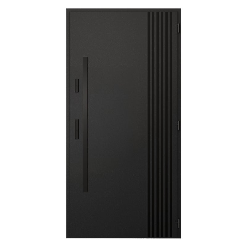 Drzwi zewnętrzne wejściowe 90 prawe Triton Modern Black WIŚNIOWSKI