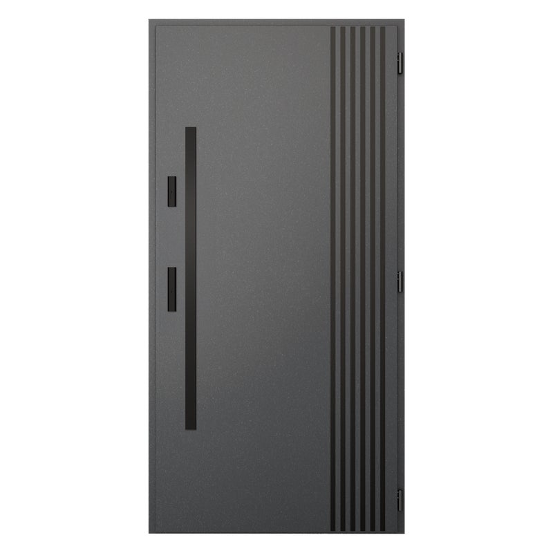 Drzwi zewnętrzne wejściowe 90 prawe Triton Modern Graphite WIŚNIOWSKI