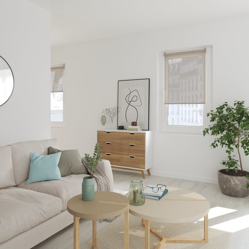 Ramka na zdjęcia Milo 50 x 70 cm czarna MDF Inspire
