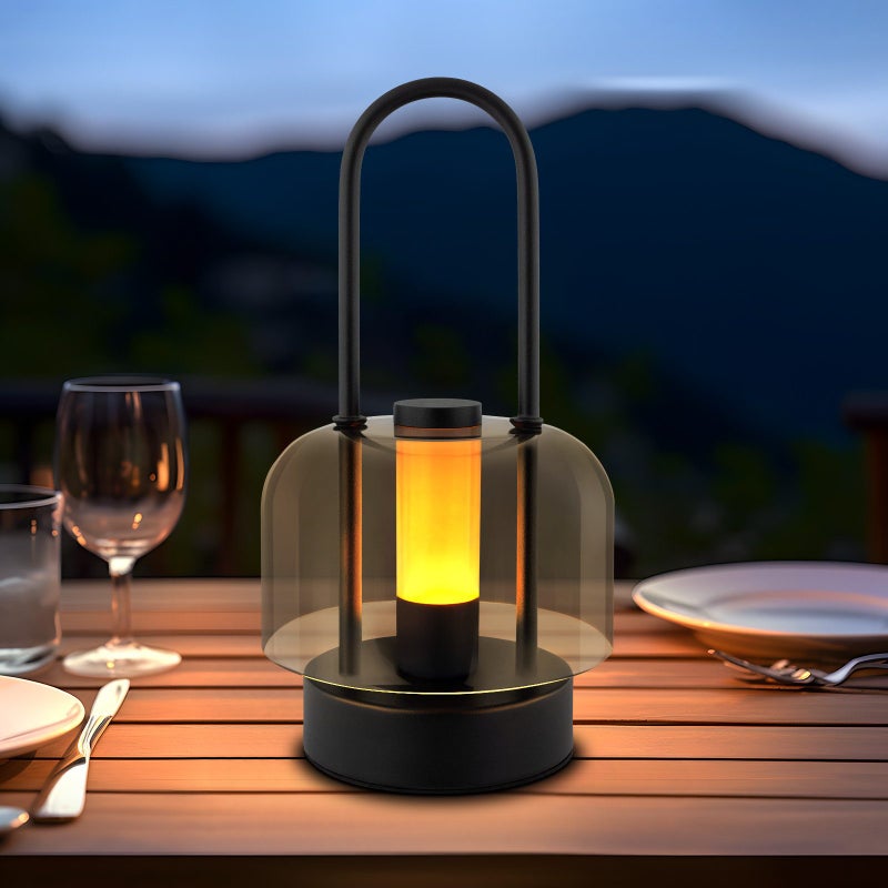 NETTLIFE Nettlife przenośna lampa stołowa LED, bezprzewodowa lampka nocna, ściemnialna 1800–6500 K, z pamięcią