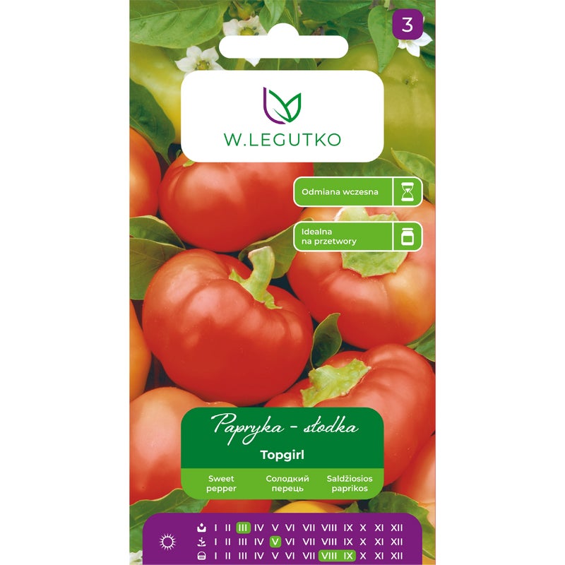 Papryka słodka Topgirl nasiona W.Legutko