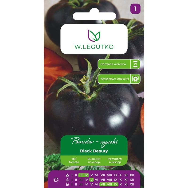 Pomidor wysoki Black Beauty nasiona W.Legutko