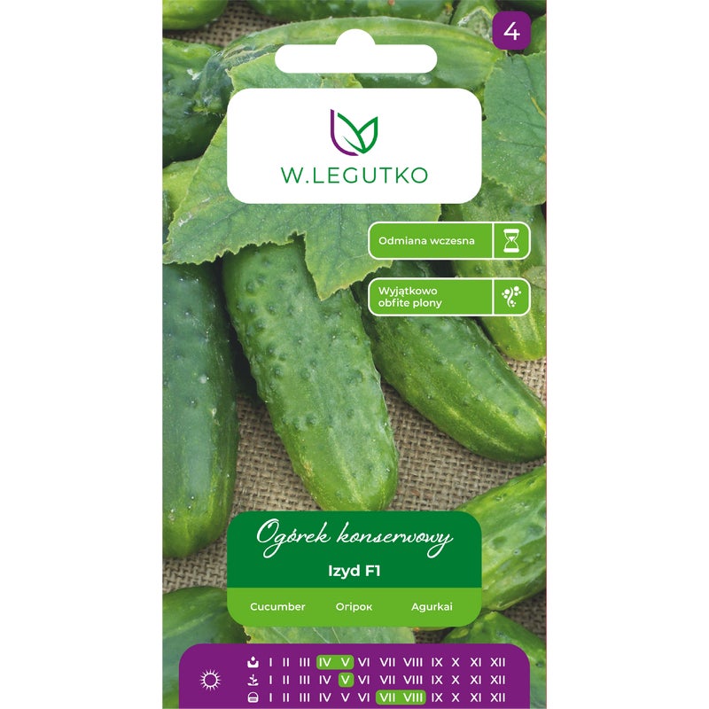 Ogórek konserwowy Izyd F1 nasiona W.Legutko