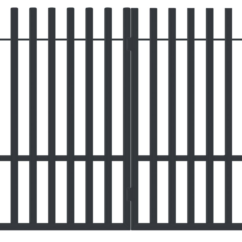 Brama dwuskrzydłowa PANAMA 300 x 150 cm antracyt POLBRAM