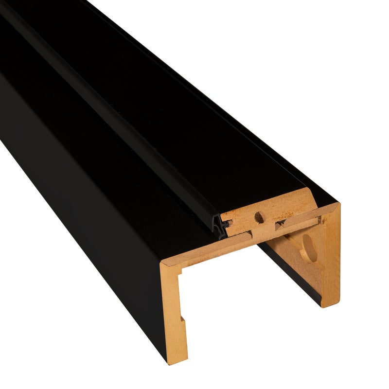 Belka górna 80 ościeżnicy regulowanej bezprzylgowej zakres 196-236 mm Czarna Laki Linea Pro, Almeria Pro, Mondo