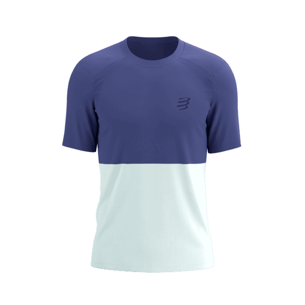 COMPRESSPORT Koszulka biegowa PERFORMANCE SS T-SHIRT orient blue/star white