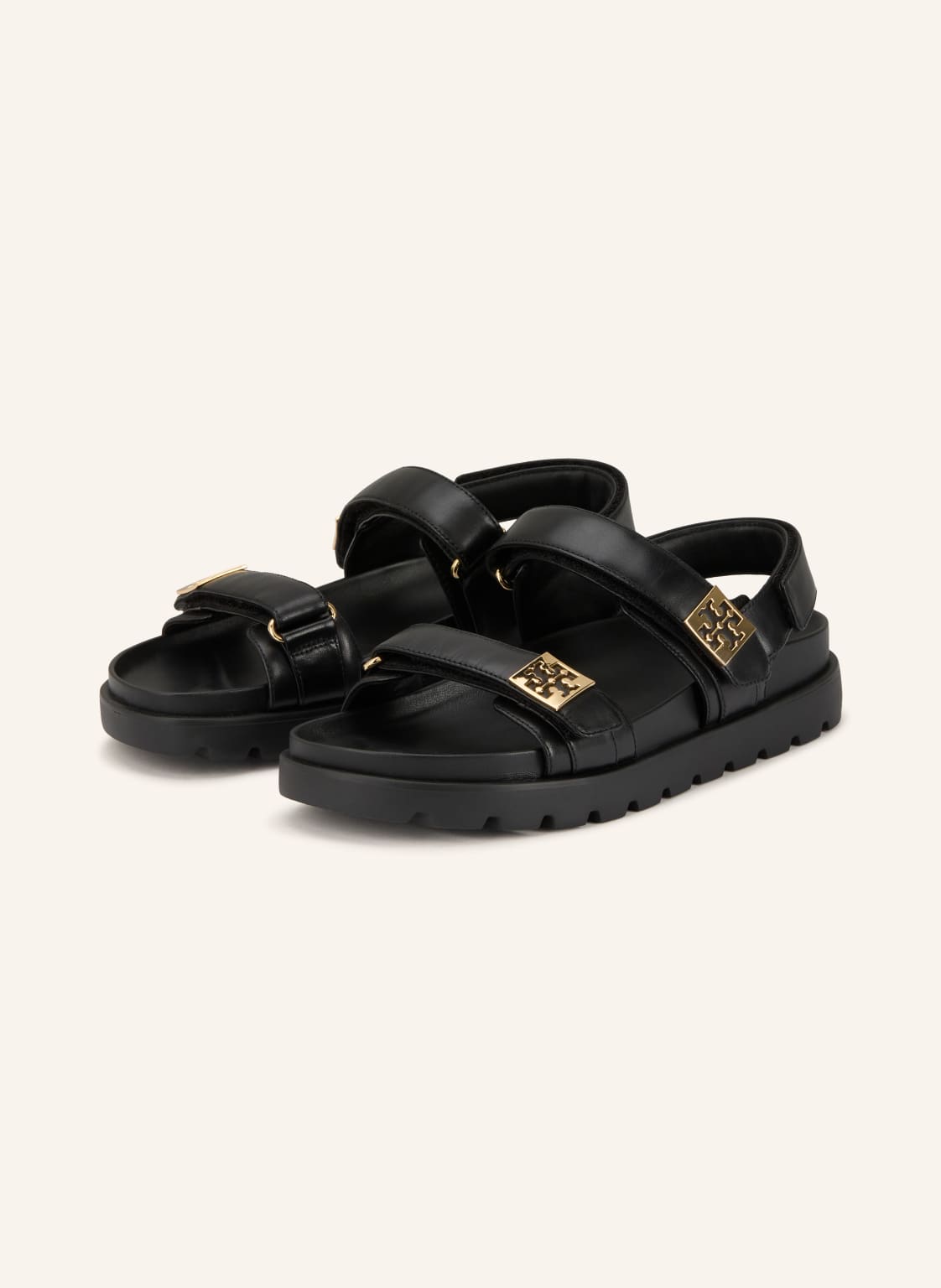 Tory Burch Sandały Mellow schwarz