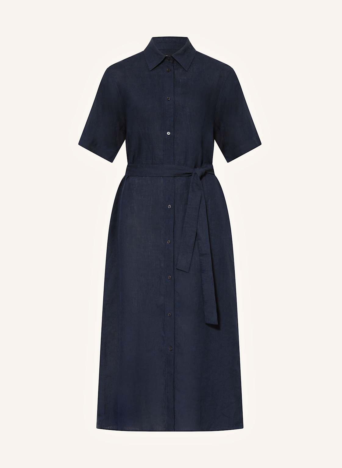 Gant Sukienka Koszulowa Z Lnu blau