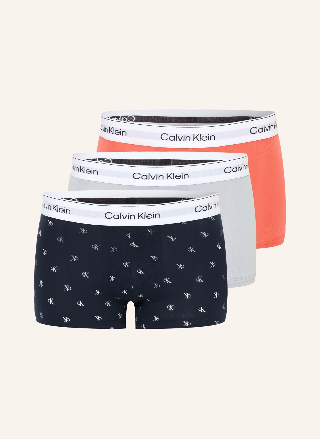 Calvin Klein Bokserki Icon Cotton Stretch Low Rise, 3 Szt. rot