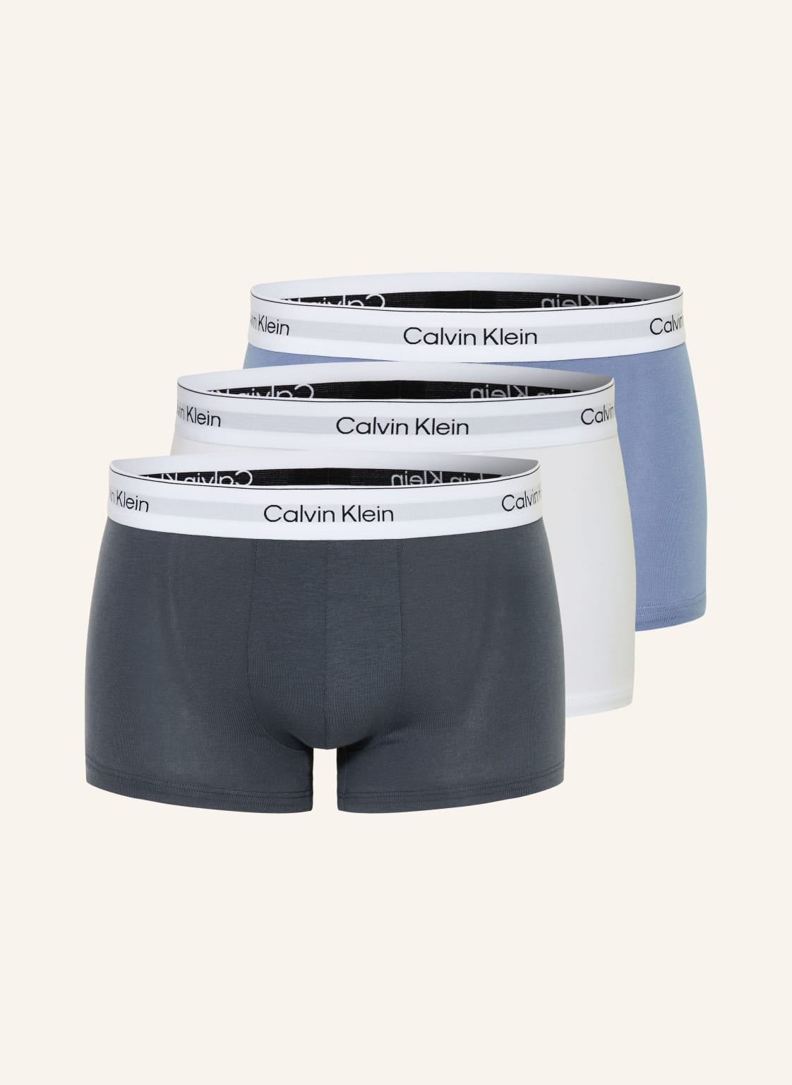 Calvin Klein Bokserki Icon Cotton Stretch Low Rise, 3 Szt. blau