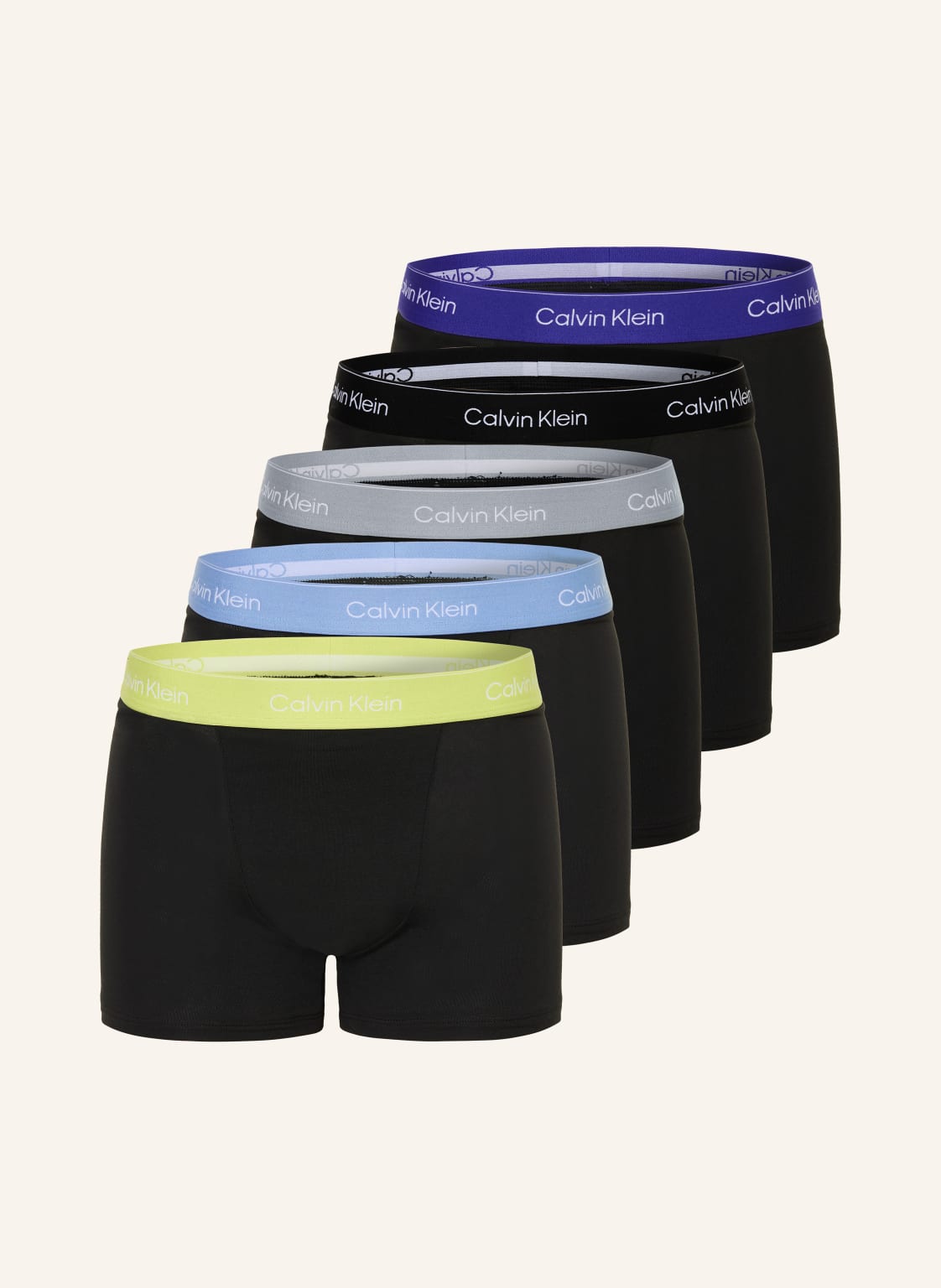Calvin Klein 5-Pak Bokserek Icon schwarz