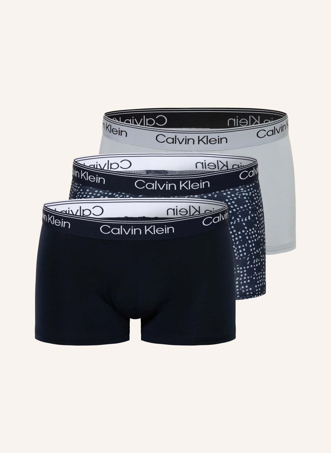 Calvin Klein Bokserki Microfiber Stretch, 3 Szt. grau