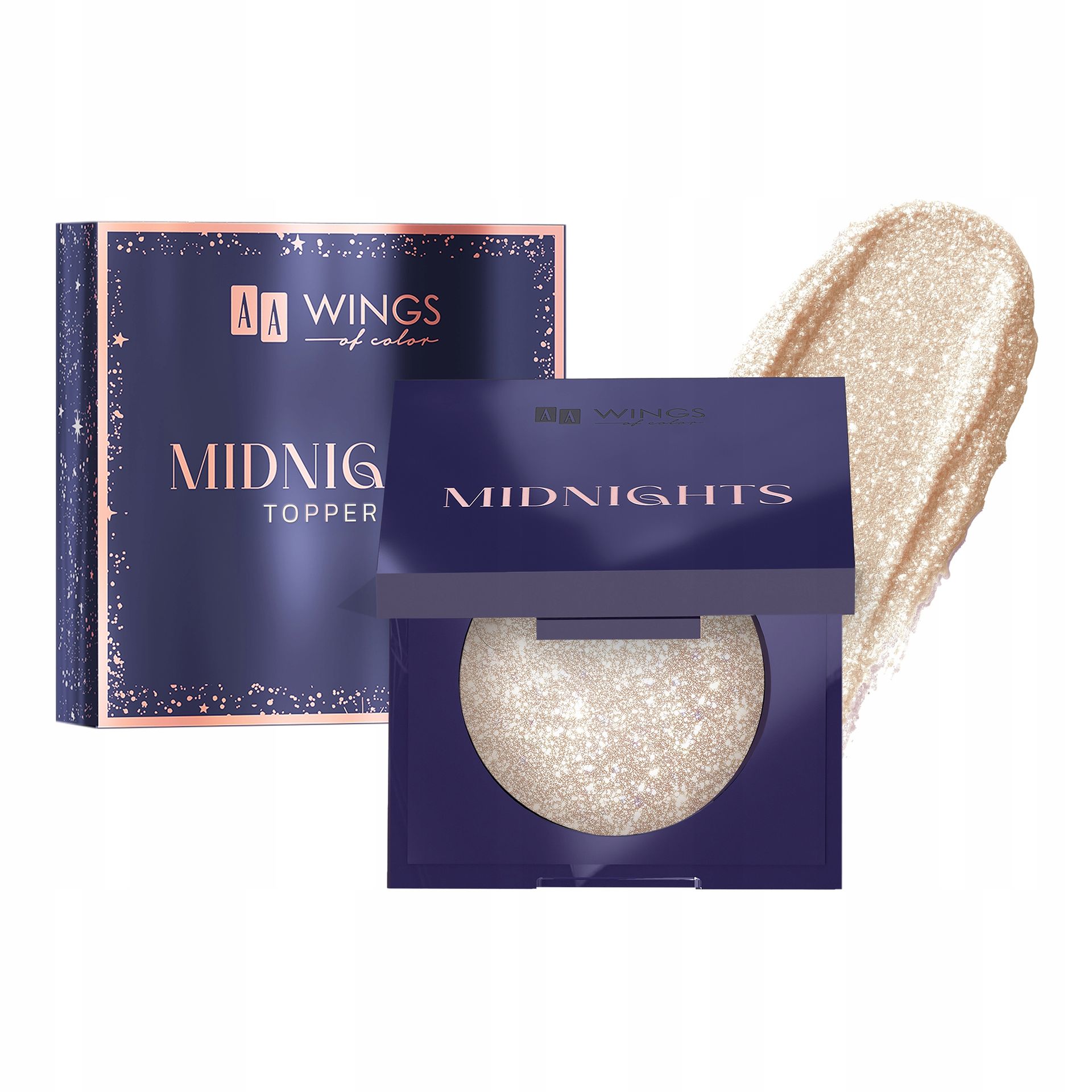 AA Wings of Color Midnights Topper do Powiek 01 Golden Moon