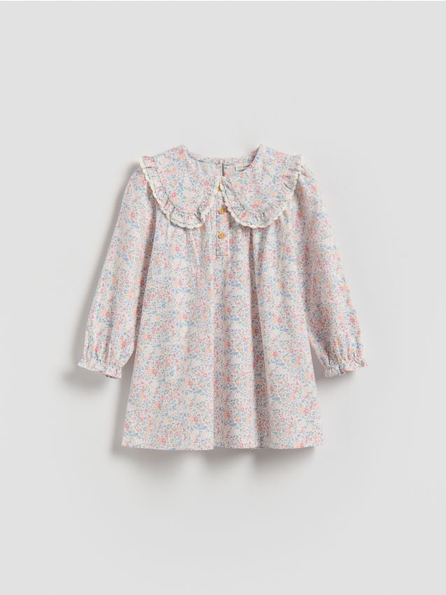 Reserved - Wzorzysta sukienka - wielobarwny