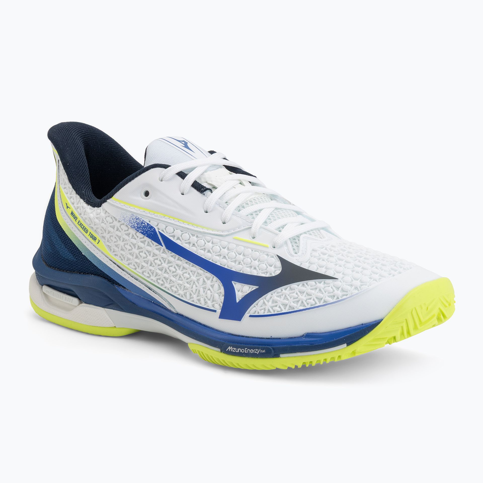 Buty do tenisa Mizuno Wave Exceed Tour 7 CCwhite/dazzling blue/lightning WYSYŁKA W 24H 30 DNI NA ZWROT