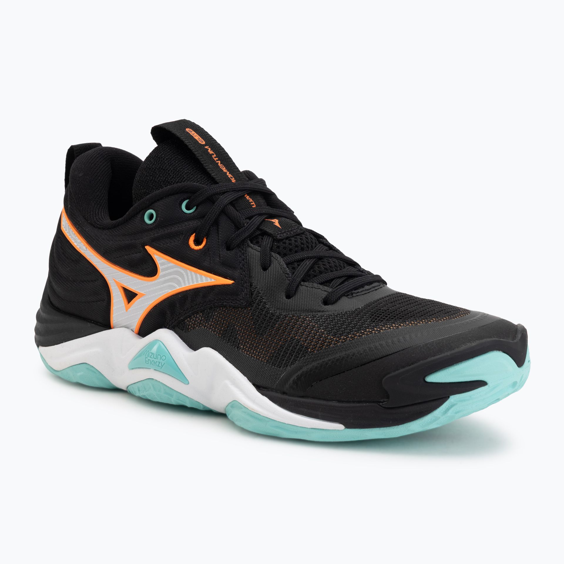 Buty do siatkówki Mizuno Wave Momentum Elite black/tangelo/ice green WYSYŁKA W 24H 30 DNI NA ZWROT