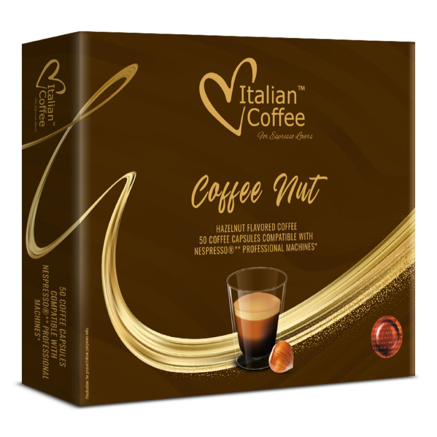 Kawa Aromatyzowana Orzech Laskowy Nespresso Professional - 50 kapsułek