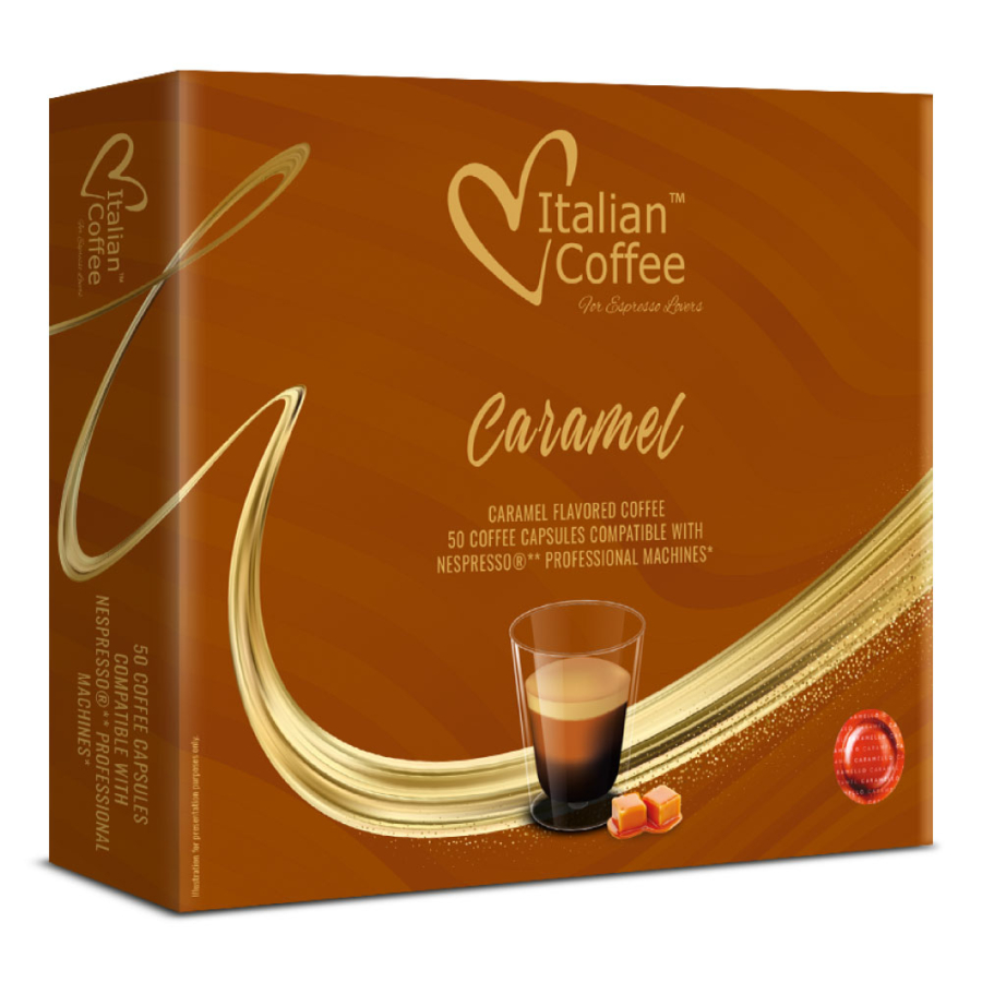 Kawa Aromatyzowana Karmel Nespresso Professional - 50 kapsułek