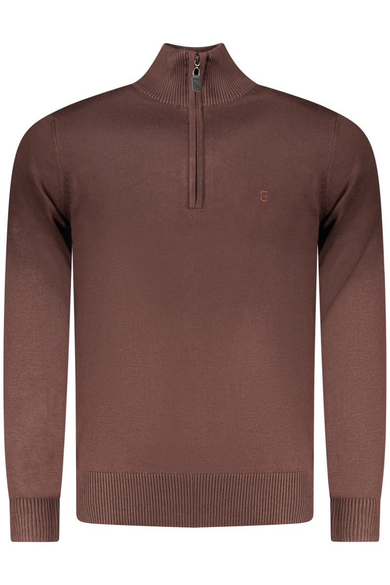Brązowy sweter męski COVERI MOVING