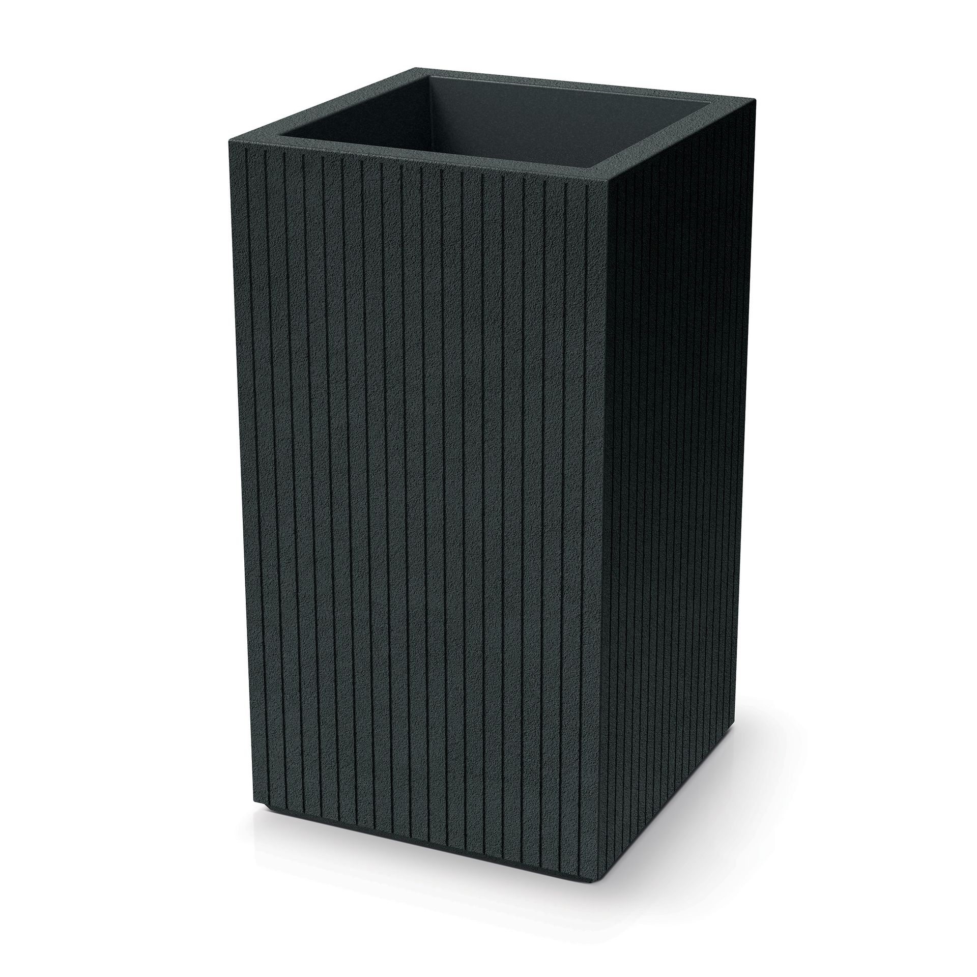 Donica ogrodowa Coro Square High Charcoal 27 l