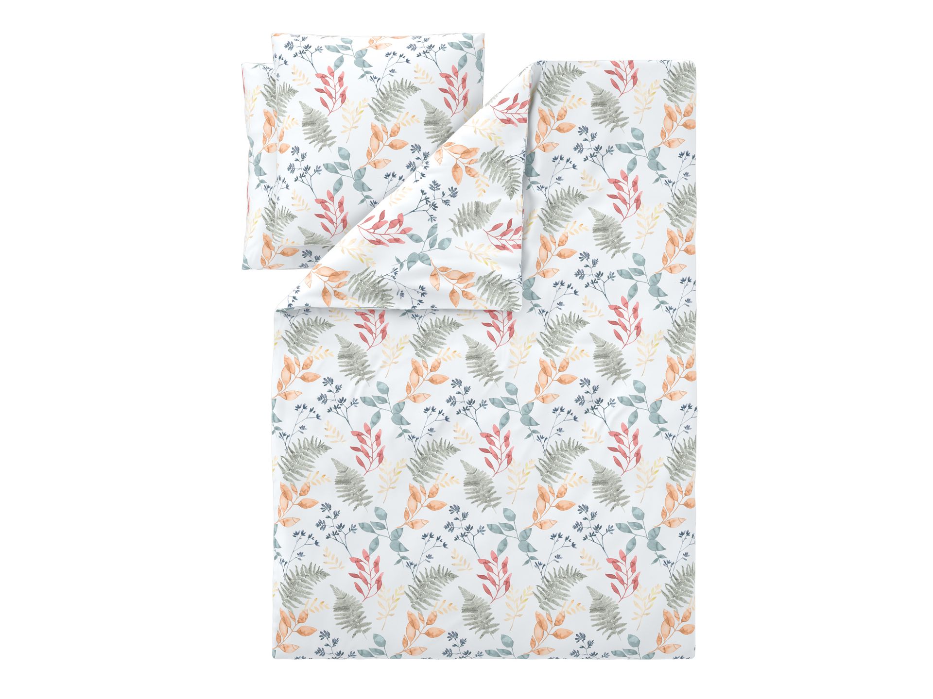 LIVARNO® Pościel z mikrowłókna satynowego, 160 x 200 cm (Kwiaty/ biały)