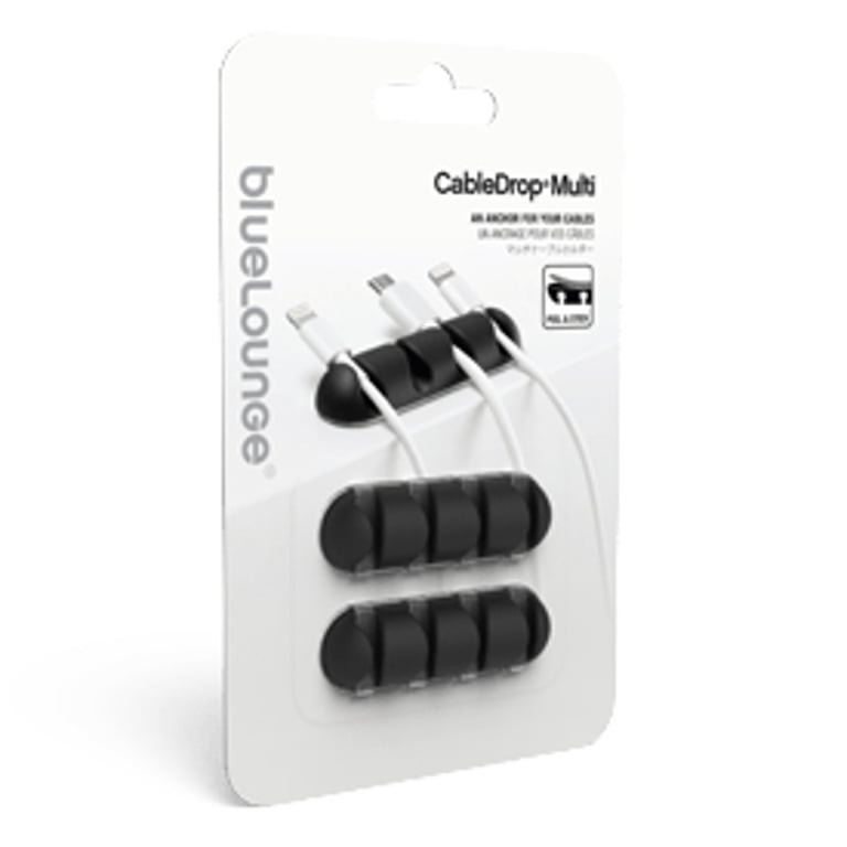 Bluelounge CableDrop Multi Biurko Uchwyt na kabel Czarny
