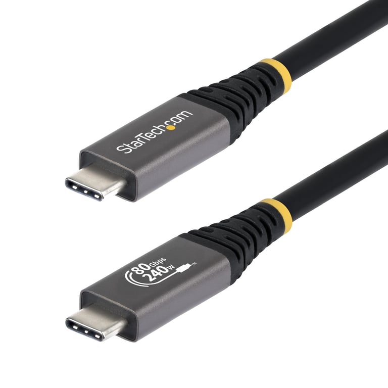 StarTech CC1M80GUSB4CABLE kabel USB USB4 Gen 4x2 1 m USB C Czarny