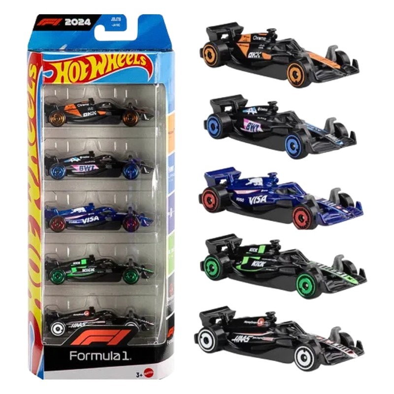 Hot Wheels Zestaw 5 Autek Formuła 1 F1 Pięciopak Bolidów