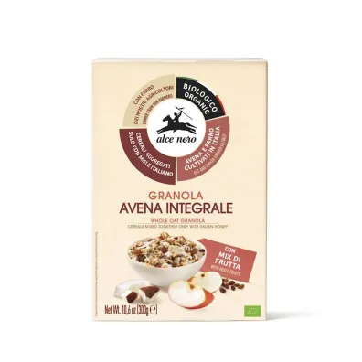 Alce Nero Granola z miodem i owocami 300 g Bio - żywność