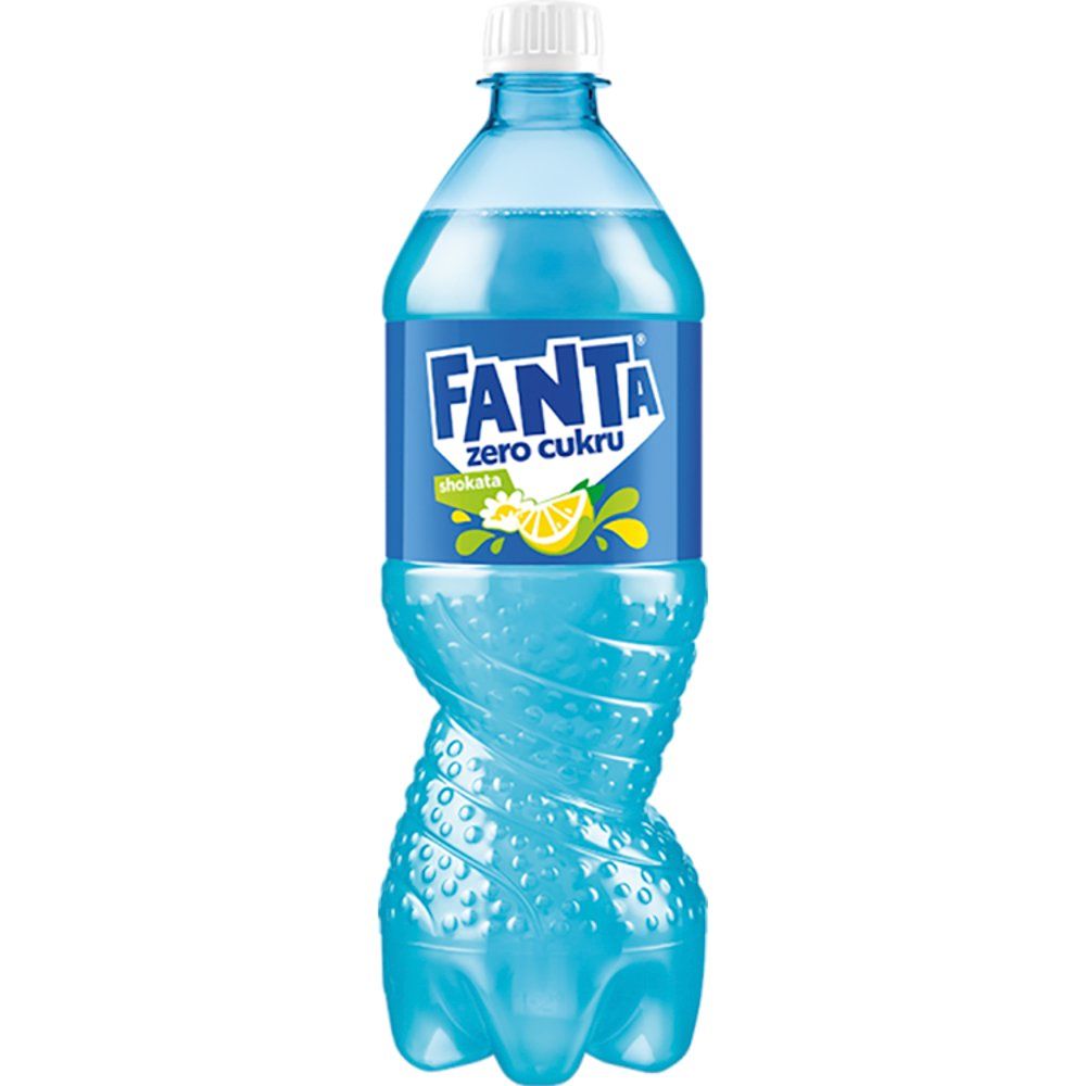 Fanta Zero cukru Napój gazowany o smaku cytrynowym i kwiatu czarnego bzu 850 ml