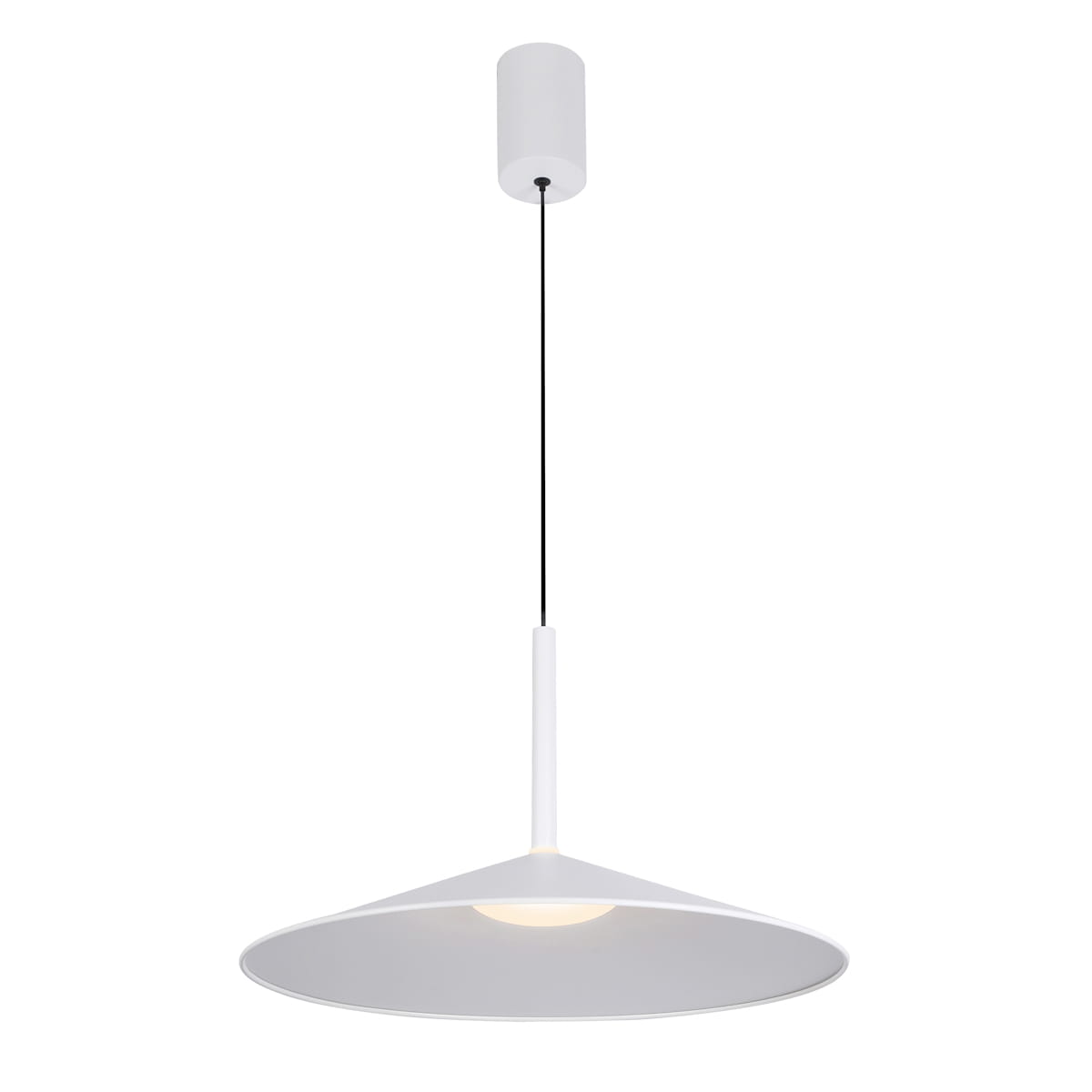 SARDENA lampa wisząca biała LED 16W CCT klosz stożek PND-01510-L-WH
