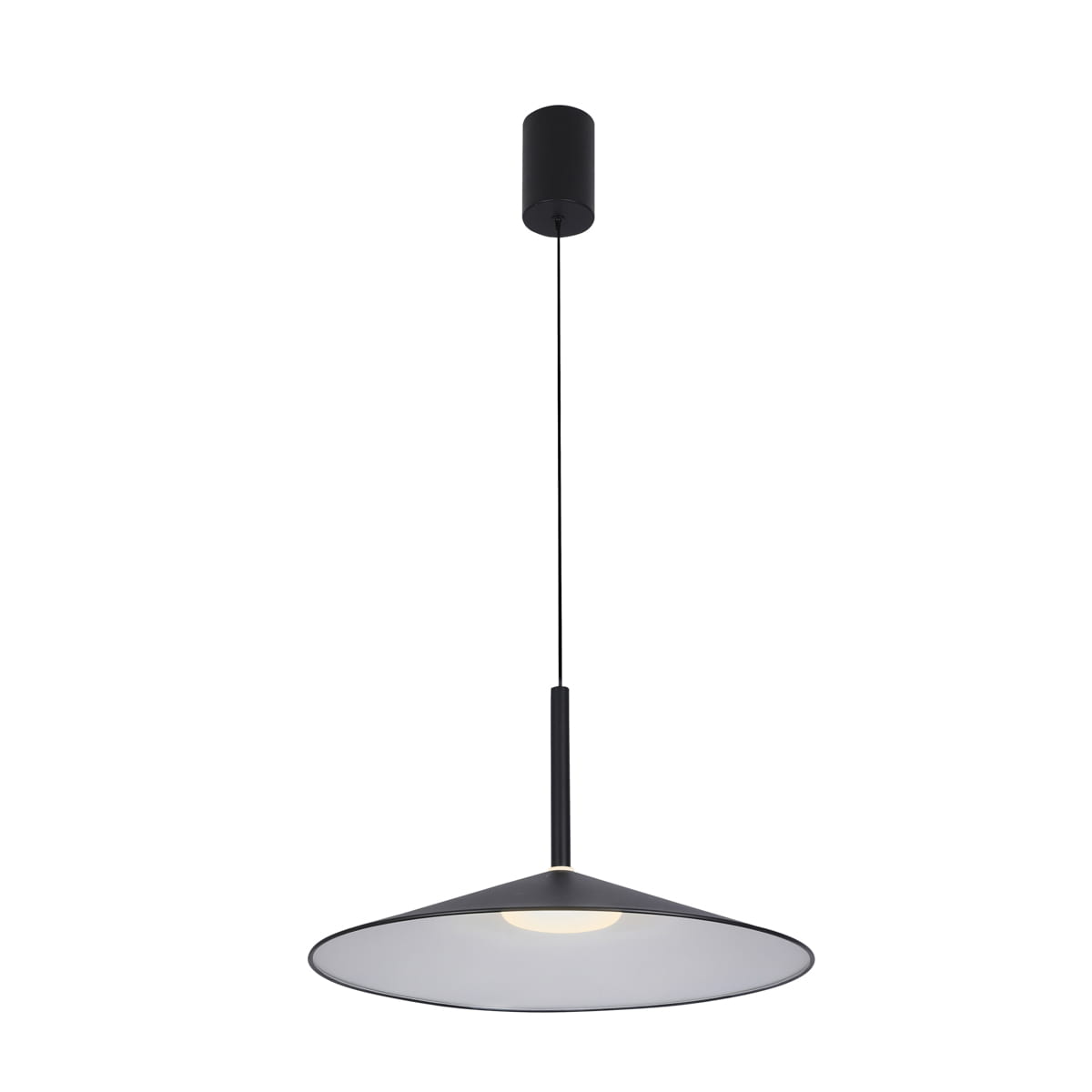 SARDENA lampa wisząca czarna LED 9W CCT klosz stożek PND-01510-S-BK