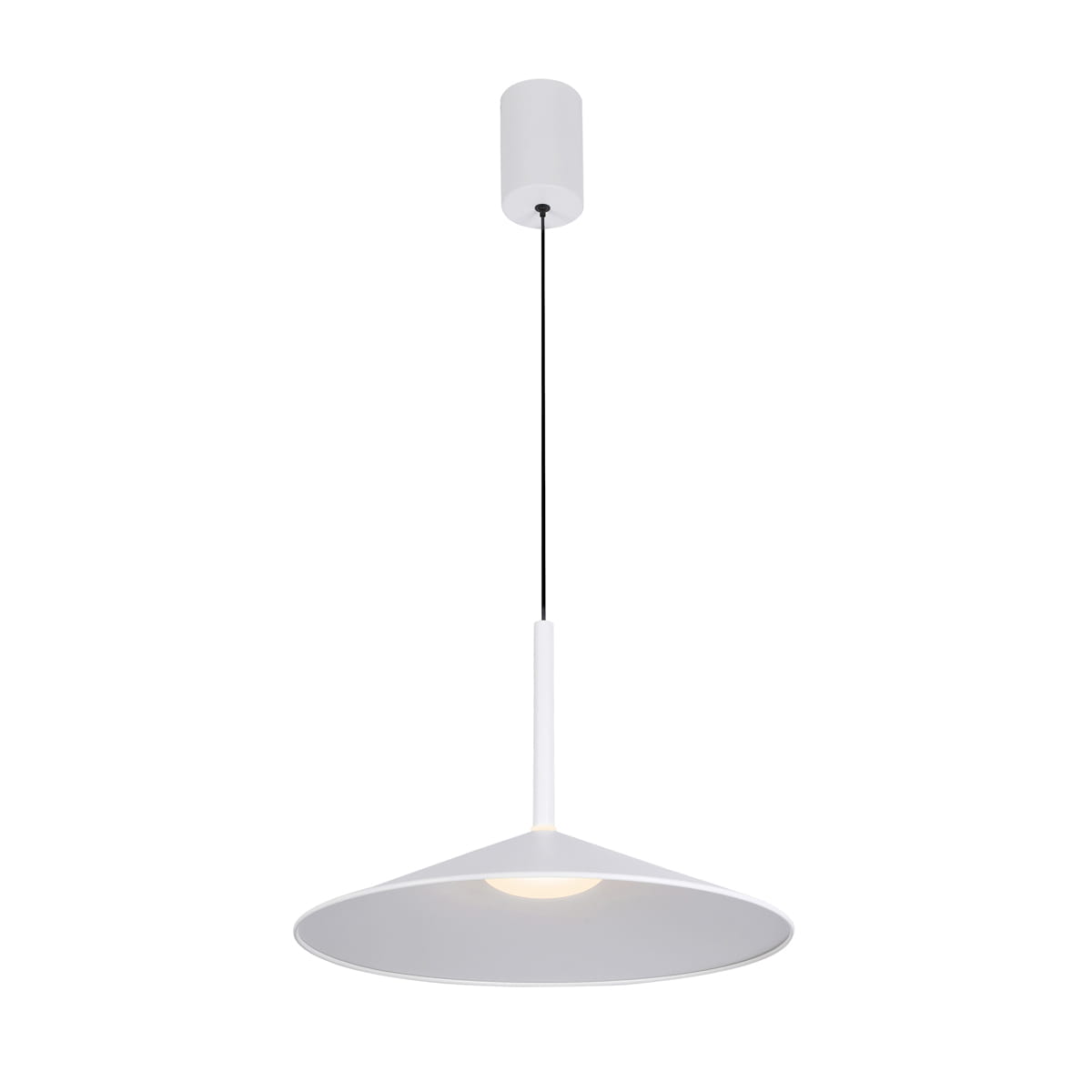 SARDENA lampa wisząca biała LED 9W CCT klosz stożek PND-01510-S-WH