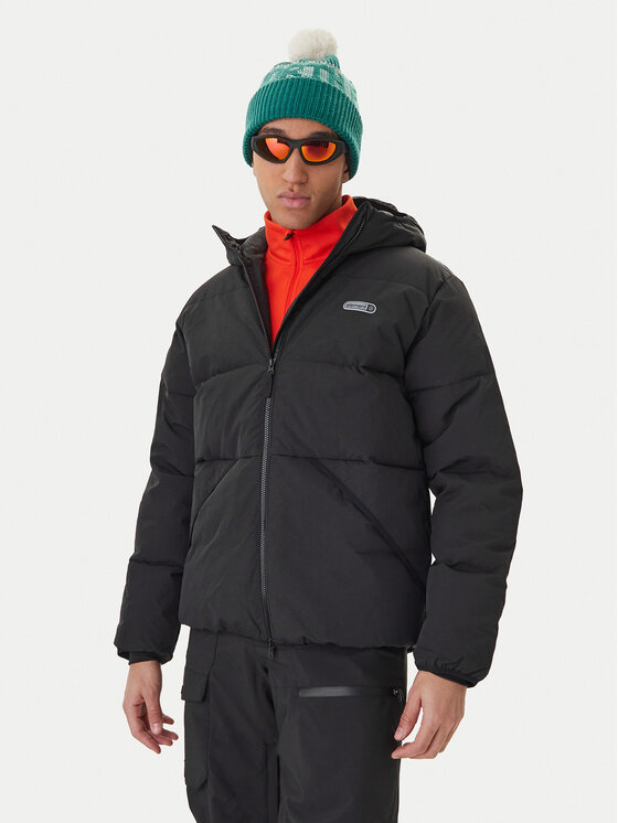 Element Kurtka zimowa Hooded Puffer ELYJK00276 Czarny Regular Fit