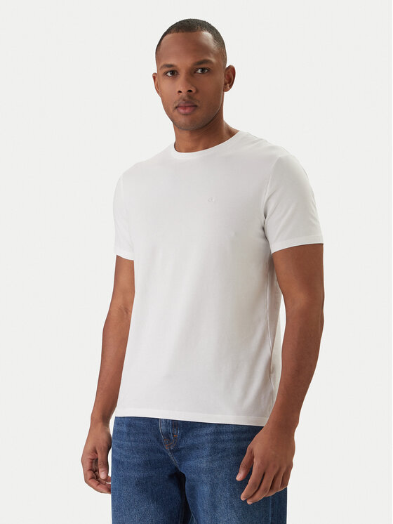 Calvin Klein T-Shirt LV04LC240G Biały Slim Fit