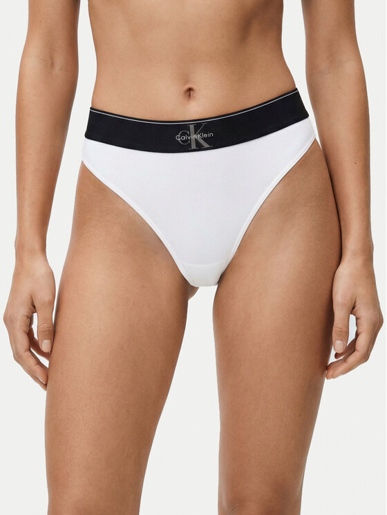 Calvin Klein Underwear Stringi LV00QF8813 Biały