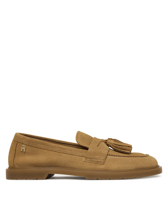 Tommy Hilfiger Mokasyny Light Suede Tassel Loafer FW0FW09285 Brązowy