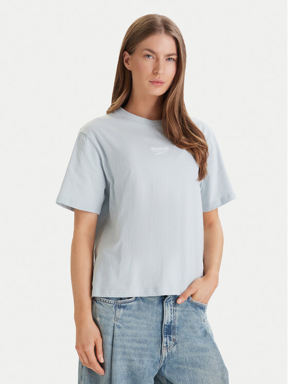 Reebok T-Shirt Suzie RK25505CCW Błękitny Relaxed Fit
