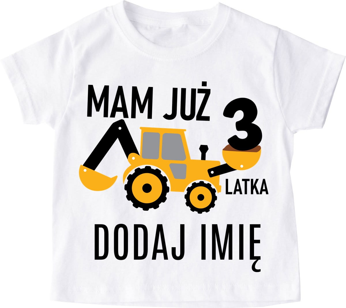 Koszulka na 3 urodziny dla chłopczyka z imieniem mam już 3 LATKA