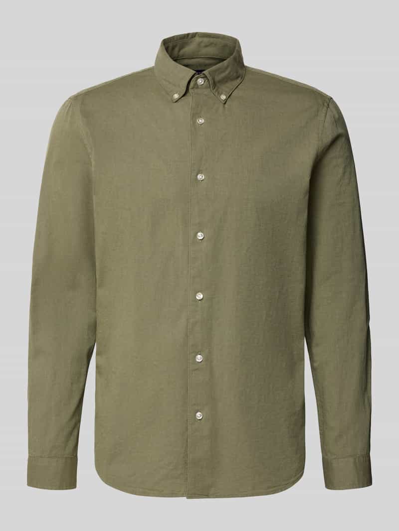 Koszula casualowa o kroju slim fit z czystej bawełny