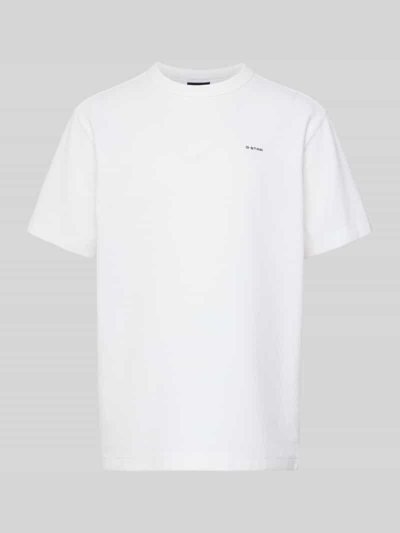 T-shirt o kroju regular fit z fakturowanym wzorem